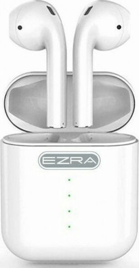 Ezra TWS-09 Earbud Bluetooth Handsfree Earphones with Charging Case White
