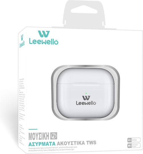 Leewello WP422 In-ear Bluetooth Handsfree Earphones with Charging Case White view 4