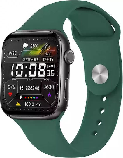 WearFit HW22 Pro 44mm Smartwatch with Heart Rate Monitor (Green) view 1
