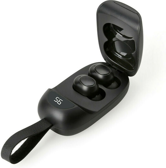 Lampa Ekko 5.0 In-ear Bluetooth Handsfree Earphones with Charging Case Black view 3