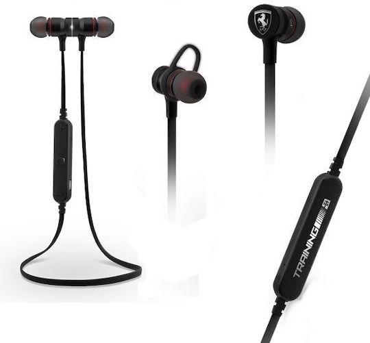 Ferrari Training In-ear Bluetooth Handsfree Earphones Black view 3