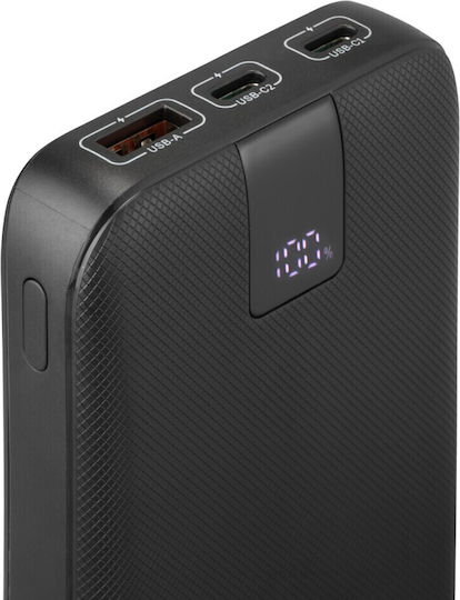 HAMA PD 10 Power Bank 10000mAh with USB-A Port and 2 USB-C Ports Power Delivery / Quick Charge 3.0 Anthracite view 4