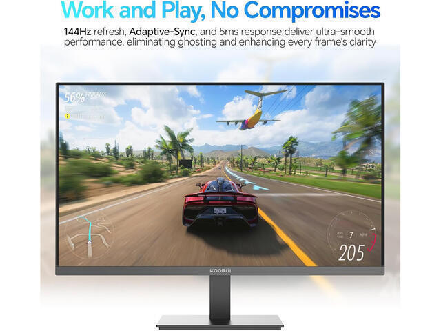 Koorui E2711K IPS HDR Gaming Monitor 27" FHD 1920x1080 144Hz with Response Time 5ms GTG view 7