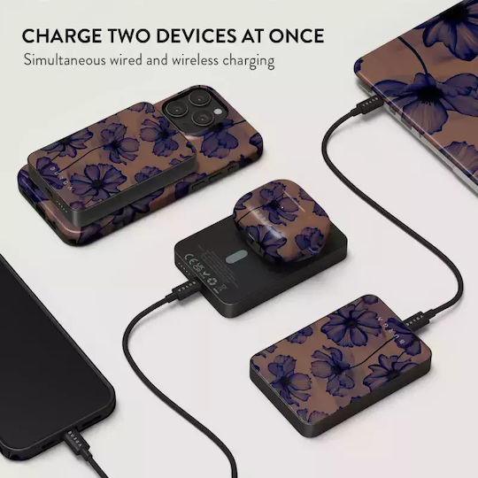 Burga MagSafe Power Bank 5000mAh 7.5W with USB-C Port Gunmetal - Velvet Night view 6