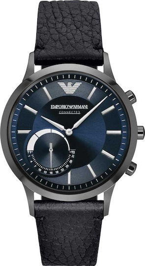 Emporio Armani Connected Stainless Steel Smartwatch (Black)