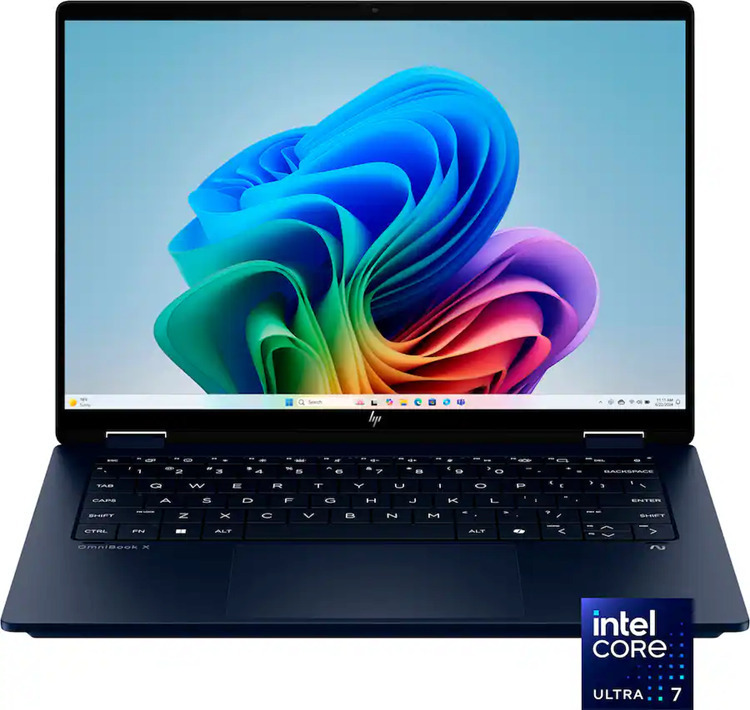 HP OmniBook X Flip 14-fm0023dx 14" IPS FHD+ Touchscreen (Ultra 7-256V/16GB/1TB SSD/W11 Home) Sapphire Blue (US Keyboard) view 4