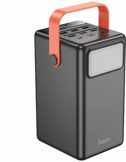 Hoco J142 Power Bank 100000mAh 22.5W with 6 USB-A Ports and 2 USB-C Ports Power Delivery Black vue 2