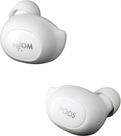 Boompods Boombuds GS Bluetooth Handsfree Earphones with Sweat Resistance and Charging Case White