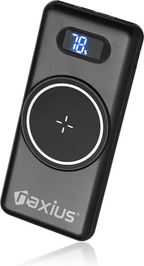 Naxius NXPBNW-CX102 Power Bank 10000mAh 22.5W with 2 USB-A Ports Quick Charge 3.0 Black