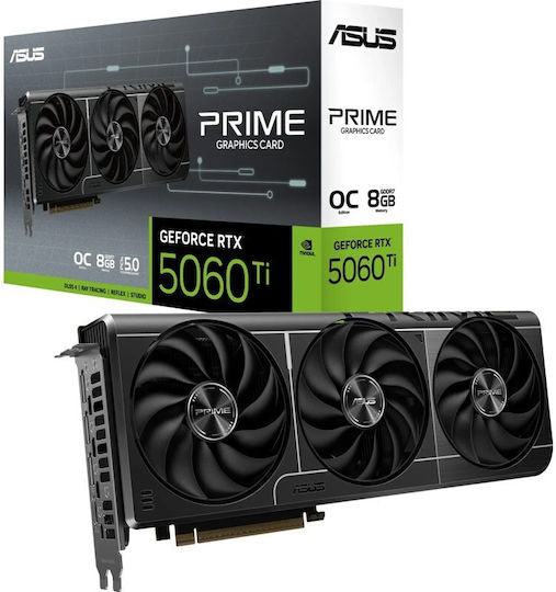 Asus GeForce RTX 5060 Ti 8GB GDDR7 Prime OC Edition Graphics Card
