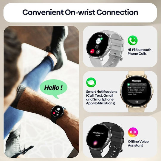 Zeblaze GTR 3 Pro Smartwatch with Heart Rate Monitor (Black) view 8