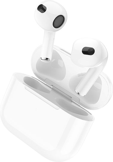Borofone BW26 Earbud Bluetooth Handsfree Earphones with Charging Case White view 1