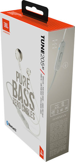 JBL T205BT Earbud / In-ear Bluetooth Handsfree Earphones Gold view 5