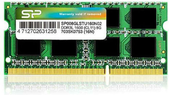 DDR3L with Module and Speed 1600 for Laptop SP008GLSTU160N02 view 1