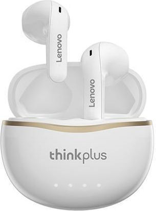 Lenovo X16 Earbud Bluetooth Handsfree Earphones with Sweat Resistance and Charging Case White