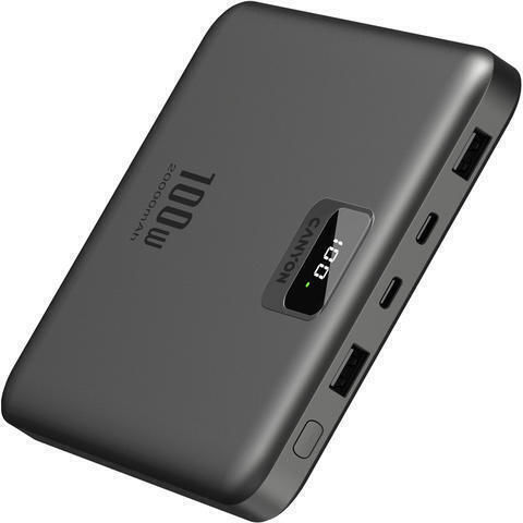 Canyon PB-2008 Power Bank 20000mAh 100W with 2 USB-A Ports and 2 USB-C Ports Gray view 2