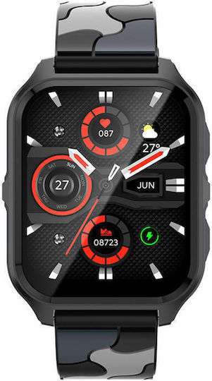 Colmi P73 Smartwatch with Heart Rate Monitor (Black) view 2