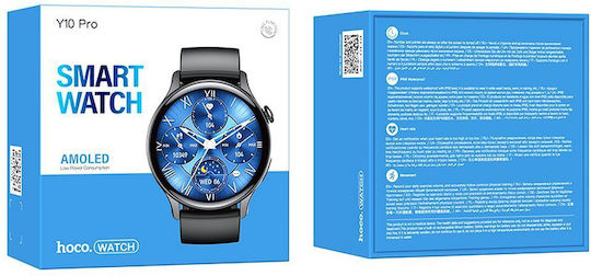 Hoco Y10 Pro 46mm Smartwatch with Heart Rate Monitor (Black) view 4