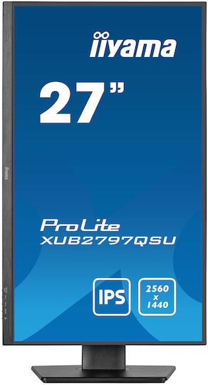 Iiyama ProLite XUB2797QSU-B1 IPS Monitor 27" QHD 2560x1440 vue 3