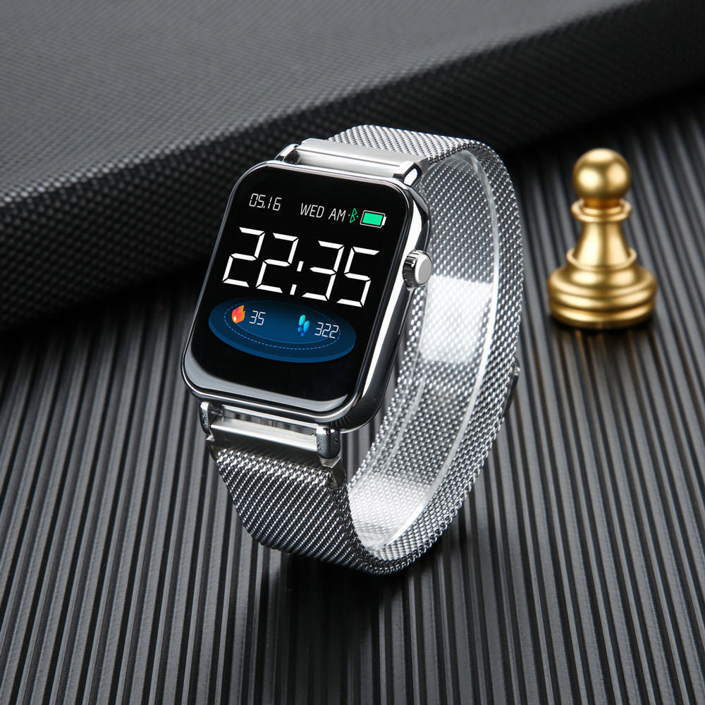 tFiT YPRO Smartwatch with Heart Rate Monitor (Silver) view 2