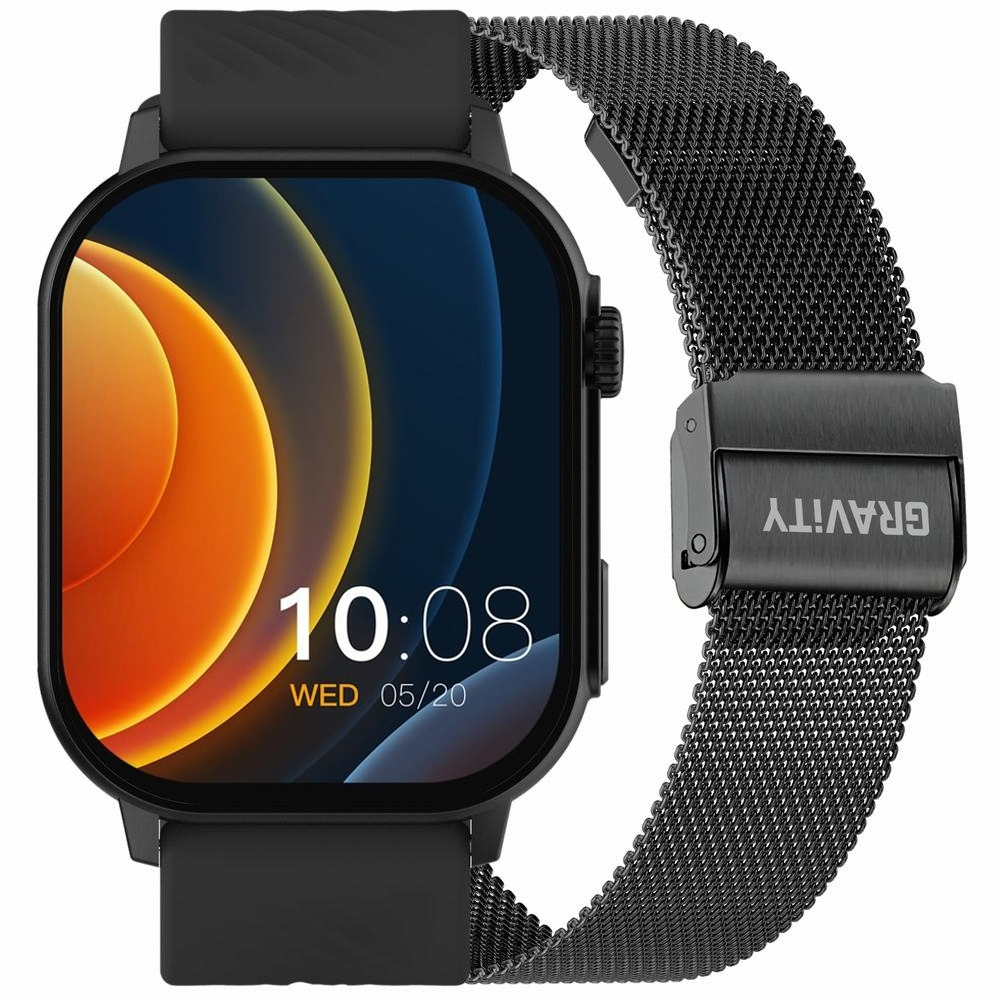 Gravity GT15 40mm Smartwatch with Heart Rate Monitor Black Ansicht 4