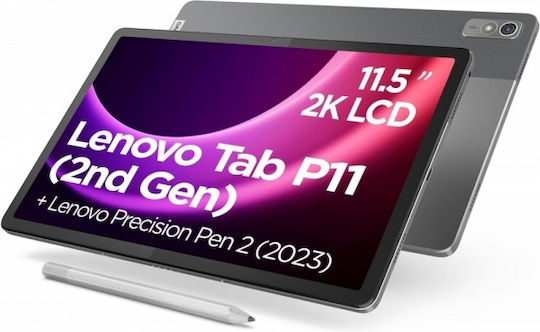 Lenovo Tab P11 (2nd Gen) 11.5" (4GB/128GB/Lenovo Precision Pen 2 (2023)) Storm Grey vue 6