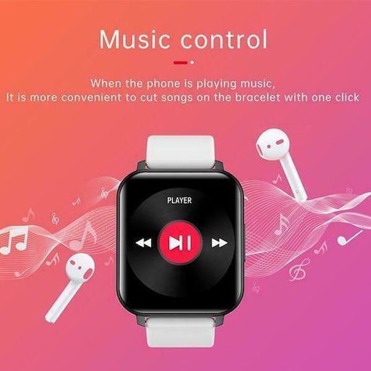 T82 Smartwatch with Heart Rate Monitor (White) vista 8