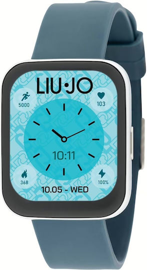Liu Jo Voice Slim Stainless Steel 42mm Smartwatch with Heart Rate Monitor (Silver) view 2