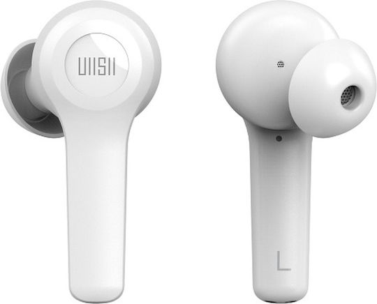 UiiSii TWS27 In-ear Bluetooth Handsfree Earphones with Sweat Resistance and Charging Case White