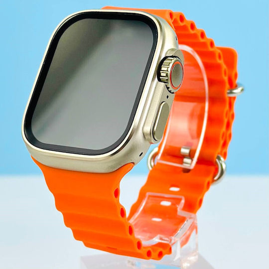 XO BK9 Ultra Smartwatch with Heart Rate Monitor (Orange) view 6