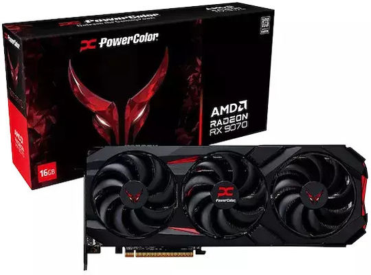 PowerColor Radeon RX 9070 16GB GDDR6 Red Devil OC Graphics Card 1A1-G00426100G