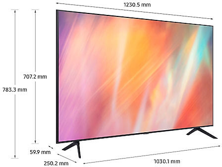 Samsung Smart Television 55" 4K UHD LED UE55AU7102KXXH HDR (2021) view 7