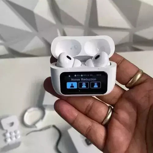 A9 Pro In-ear Bluetooth Handsfree Earphones with Sweat Resistance and Charging Case White view 5
