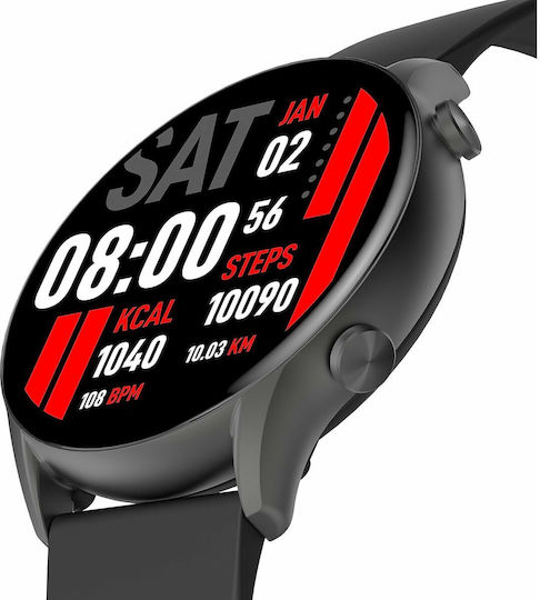 Kieslect Kr Smartwatch with Heart Rate Monitor (Black) view 2