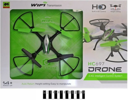 HC697 Drone with 720p Camera and Controller Green view 4