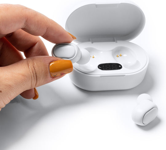 Funk In-ear Bluetooth Handsfree Earphones with Charging Case White view 4
