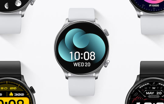 Haylou RT3 Solar Plus 45mm Smartwatch with Heart Rate Monitor (Silver) vue 4