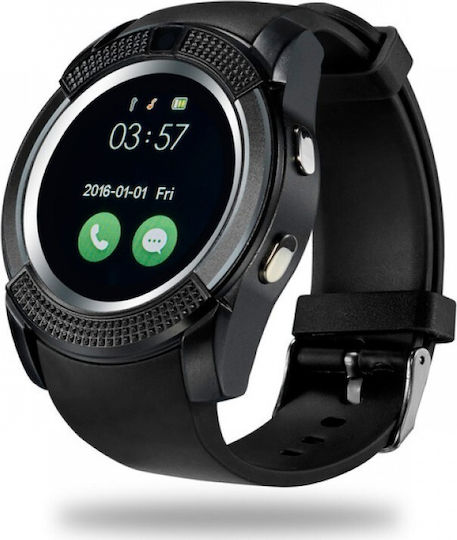 V8 54mm Smartwatch with SIM (Black) view 4