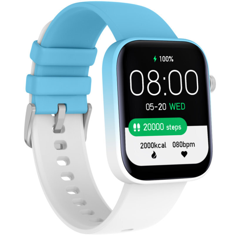 Rubicon SR042D 37mm Smartwatch with Heart Rate Monitor (Blue/White) view 3