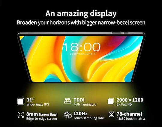 Teclast T50 Pro 4G 11" Tablet (8GB/256GB) Gray view 3