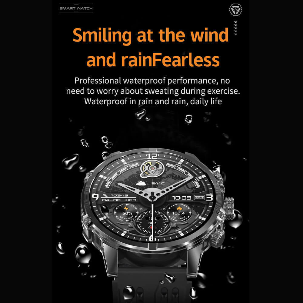 Microwear CF53 Smartwatch with Heart Rate Monitor (Silver Steel) view 5