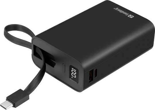 Sandberg Connect Power Bank 20000mAh 20W with USB-A Port and USB-C Port Black