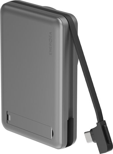 Energea MagPac Pro Plus MagSafe Power Bank 10000mAh 15W with USB-C Port Power Delivery Gray vue 2
