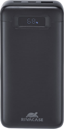 Rivacase VA1082 Power Bank 20000mAh 65W with USB-A Port and 2 USB-C Ports Black