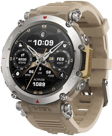 Amazfit T-Rex Ultra Waterproof Smartwatch with Heart Rate Monitor (Sahara) view 2