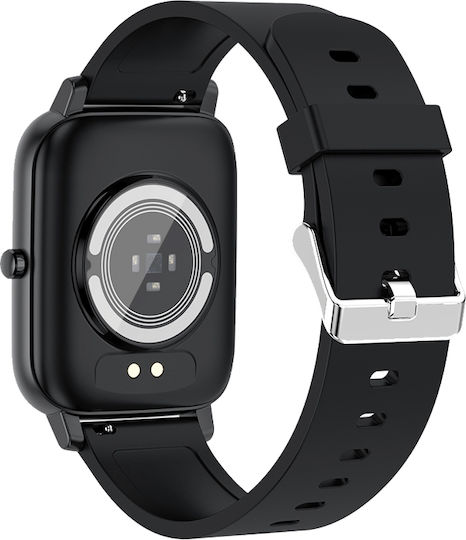 Vogue Mensa 43mm Smartwatch with Heart Rate Monitor (Black) view 5