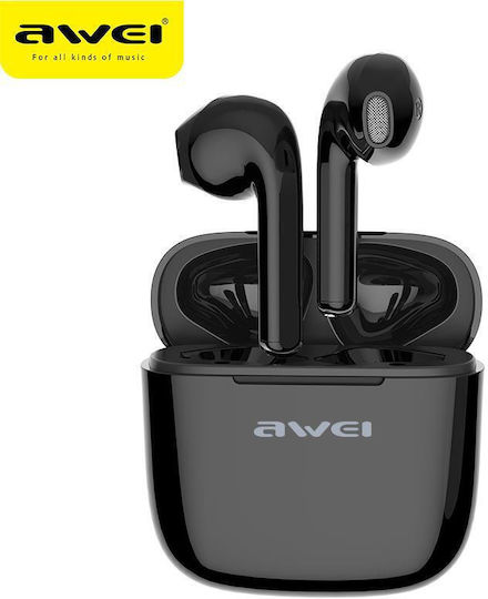 Awei T26 Pro In-ear Bluetooth Handsfree Earphones with Charging Case Black
