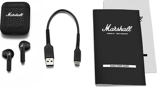 Marshall Minor III Earbud Bluetooth Handsfree Earphones with Sweat Resistance and Charging Case Black vista 6
