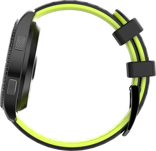 DAS.4 SG10 Stainless Steel Smartwatch with Heart Rate Monitor (Black) vue 3