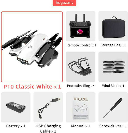 Phip P10 Dual Camera Drone 2.4 GHz with 4K Camera and Controller view 5